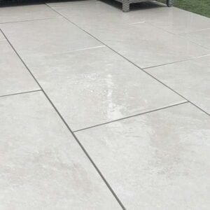 Quartz White Outdoor Porcelain Paving Tiles – Patio Pack – 20mm