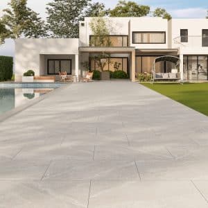 Roca White Outdoor Porcelain Paving Tiles – 900x600mm – 20mm