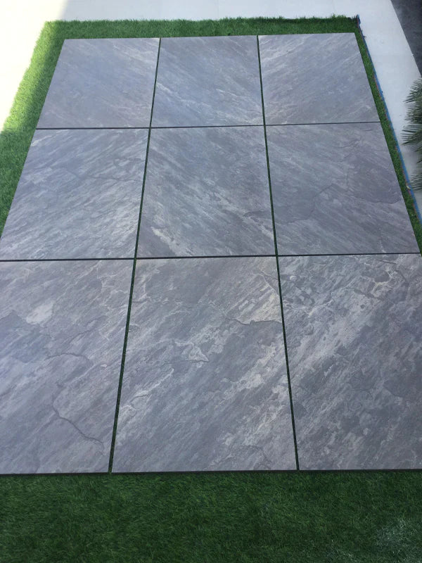 Sagar Black Outdoor Porcelain Paving Tiles – 900x600mm – 20mm