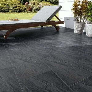 Anthracite Black Outdoor Porcelain Paving Tiles – 1200x600mm – 20mm