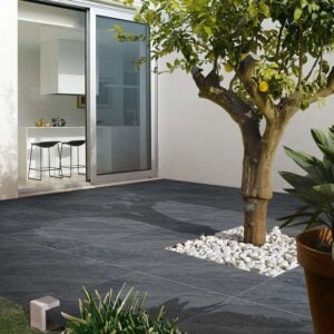 Anthracite Black Outdoor Porcelain Paving Tiles – 600x600mm – 20mm