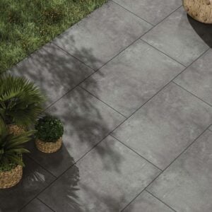 Aosta Grey Outdoor Porcelain Paving Tiles – 900x600mm – 20mm