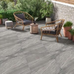 Crossover Grey Outdoor Porcelain Paving Tiles – 1200x600mm – 20mm