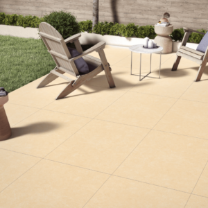 Fossil Crema Outdoor Porcelain Paving Tiles – 900x600mm – 20mm