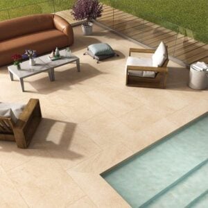 HS Beige Outdoor Porcelain Paving Tiles – 600x600mm – 20mm