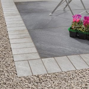 HS Grey Porcelain Cobbles Border & Edging Setts – 200x100mm