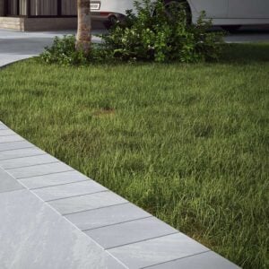 Mid Grey Porcelain Cobbles Border & Edging Setts – 200x100mm