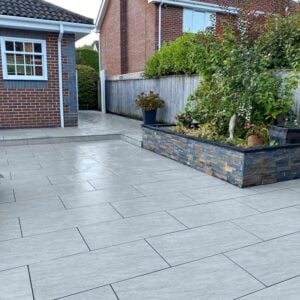 Quartz Grey Outdoor Porcelain Paving Tiles – 900x600mm – 20mm