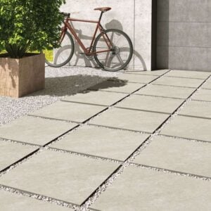Quartz White Outdoor Porcelain Paving Tiles – 600x600mm – 20mm