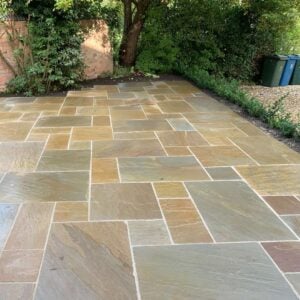 Rippon Buff Indian Sandstone Paving Slabs – Patio Pack – 18mm Calibrated