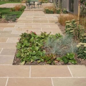 Raj Green Indian Sandstone Paving Slabs – 900x600mm – 18mm Calibrated