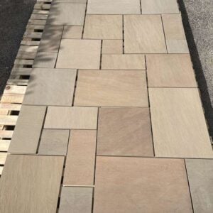 Raj Green Porcelain Paving Outdoor Tiles – 900x600mm – 20mm