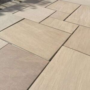 Raj Green Outdoor Porcelain Paving Tiles – Patio Pack – 20mm
