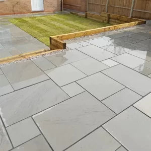 Kandla Grey Sawn Smooth Sandstone Paving Slabs – Patio Pack – 20mm